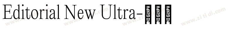 Editorial New Ultra字体转换